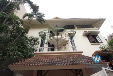 Spacious and furnished house  for rent in Tay Ho, Ha Noi.