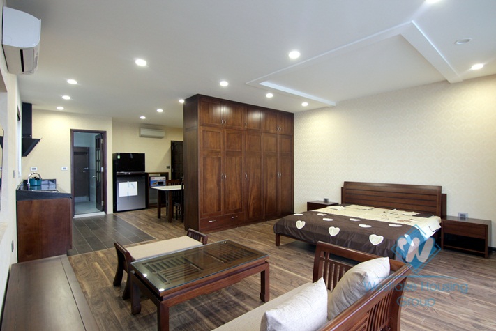 Apartment with balcony and amazing lake view for rent in Tay Ho .