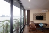 Apartment with balcony and amazing lake view for rent in Tay Ho .