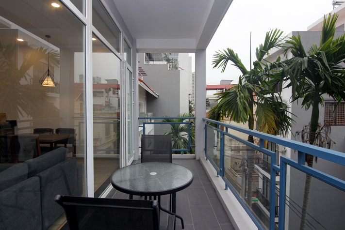 Big Balcony and Brand new 02 bedrooms for rent in Dang Thai Mai st, Tay Ho district 