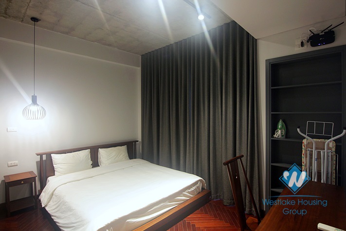 Bright 1 bedroom apartment for rent in Tu Hoa st, Tay Ho district, Ha Noi.