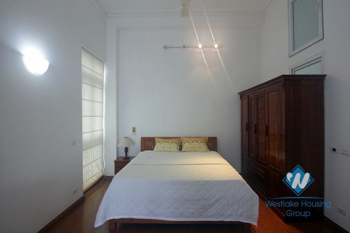 A studio with lake view and balcony for rent on Xuan Dieu, Tay Ho