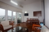 A studio with lake view and balcony for rent on Xuan Dieu, Tay Ho