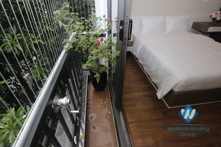 A modern designed apartment with balcony for rent in Doi Can, Ba Dinh
