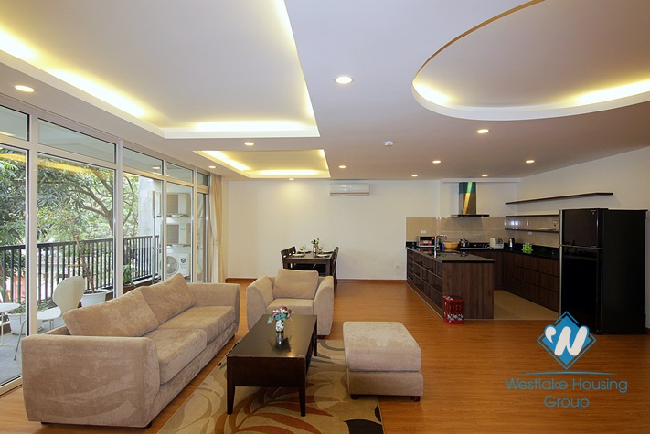Big size apartment with balcony for rent in Tu Hoa st, Tay Ho District 