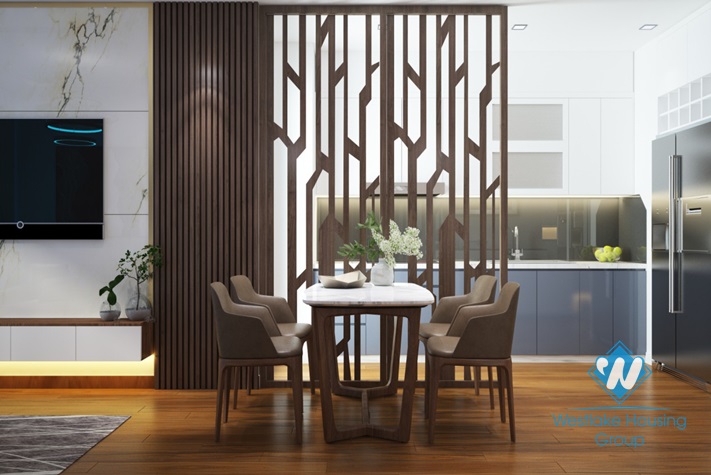Modern style apartment for rent in Vinhome Metropolis, Ba Dinh District 