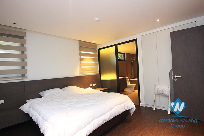 Luxury one bedroom apartment with nice courtyard for rent in Dang Thai Mai area, Tay Ho District  