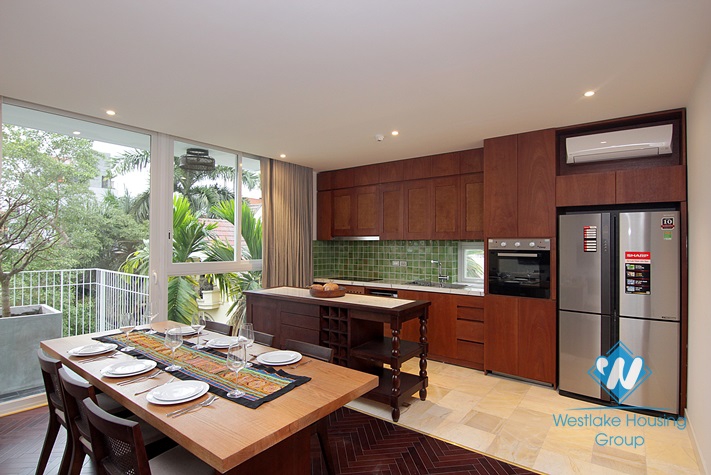 Japanese style apartment for rent in To Ngoc Van st, Tay Ho District 