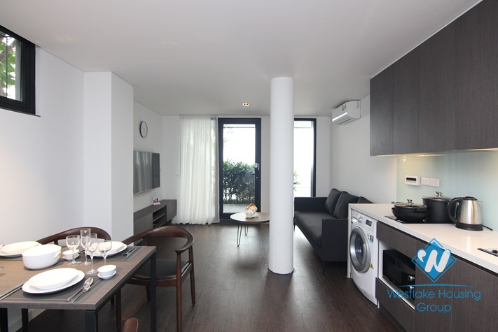 Modern apartment on the ground floor for rent in Quang Khanh st, Tay Ho District 