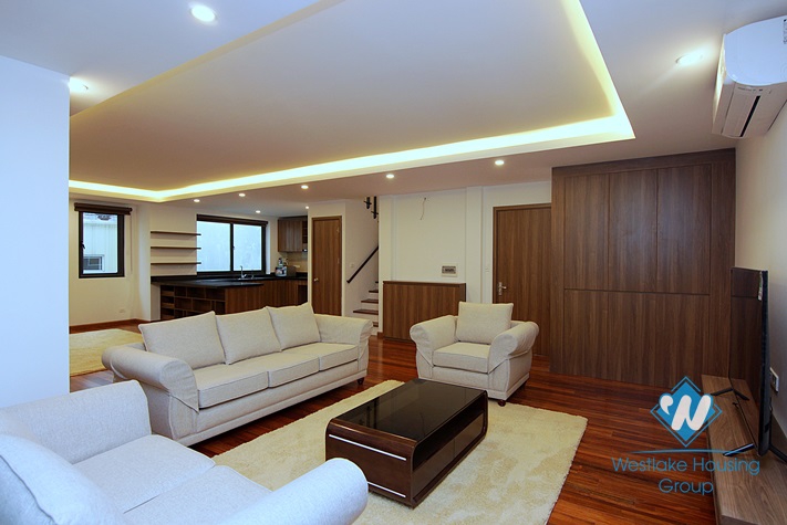Brand new duplex apartment with 03 bedrooms for rent in Dang Thai Mai area, Tay Ho District 