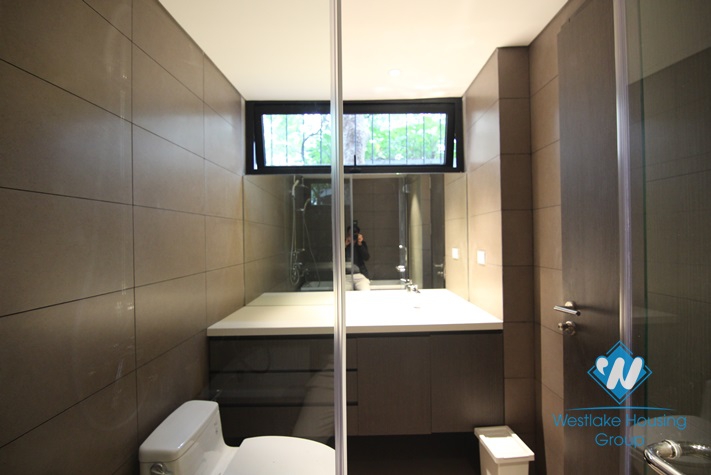 Modern apartment on the ground floor for rent in Quang Khanh st, Tay Ho District 