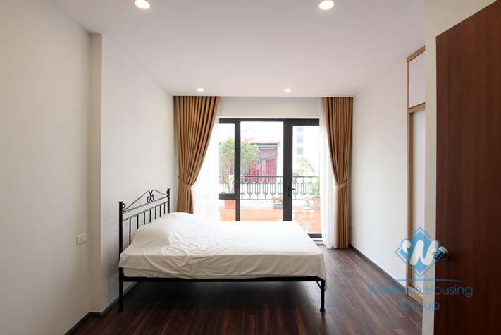 Nice apartment with big balcony for rent in Tu Hoa District, Tay Ho District 