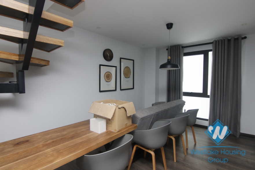 Brand new duplex apartment with 3 bedrooms for rent in Dong Da