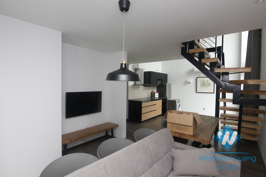 Brand new duplex apartment with 3 bedrooms for rent in Dong Da