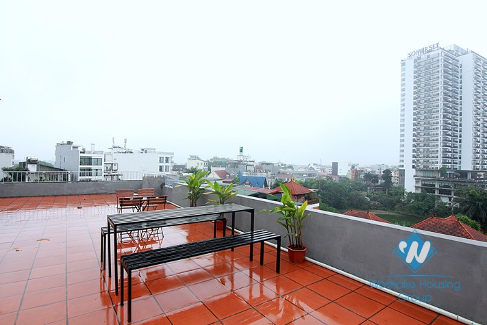 High floor and balcony 1 bedroom apartment for rent in To Ngoc Van st, Tay Ho, Ha Noi.