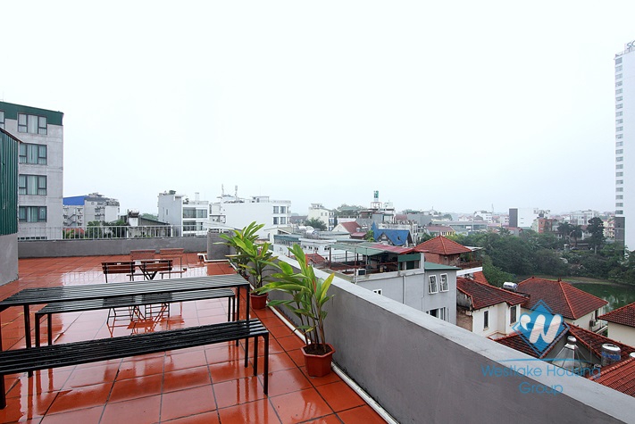 High floor and balcony 1 bedroom apartment for rent in To Ngoc Van st, Tay Ho, Ha Noi.