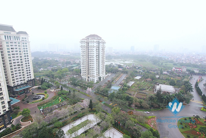 Spacious 4 bedrooms apartment for rent in L - building, Ciputra, Hanoi 