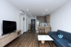 High floor and balcony 1 bedroom apartment for rent in To Ngoc Van st, Tay Ho, Ha Noi.