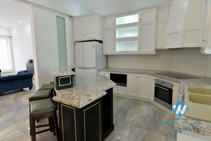 Hanoi furnished 5 bedrooms villa for let in Vinhomes Riverside with river view