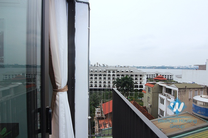 An elegant apartment with the West Lake view for rent in Tu Hoa street