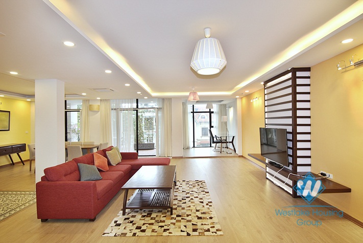 A sweet and delightful 4 bedroom apartment for rent on To Ngoc Van street