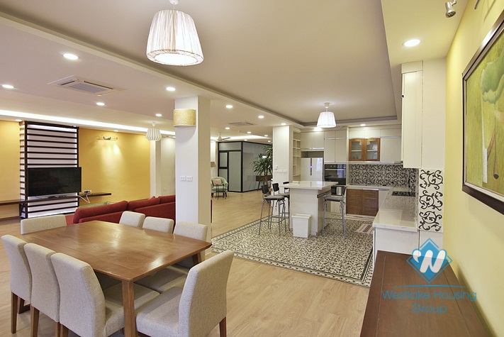 A sweet and delightful 4 bedroom apartment for rent on To Ngoc Van street