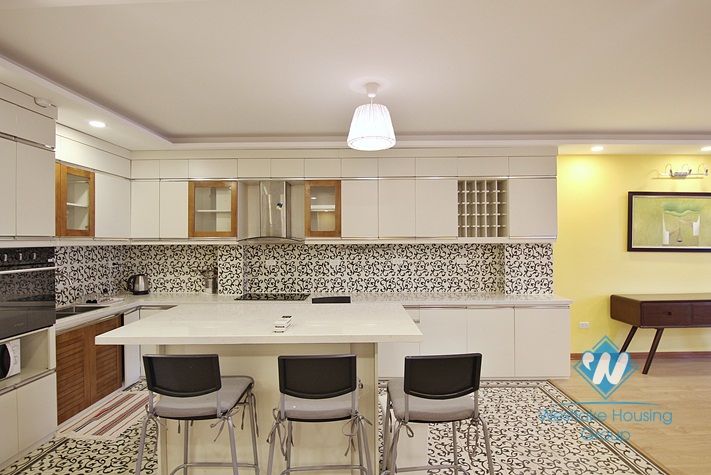 A sweet and delightful 4 bedroom apartment for rent on To Ngoc Van street