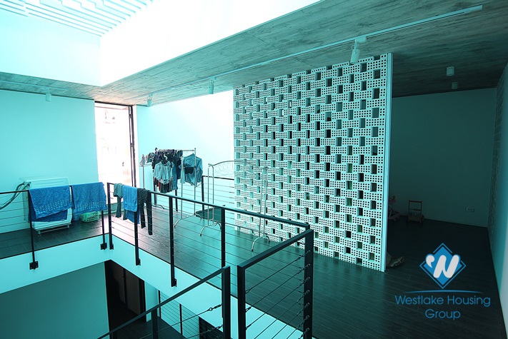 A modern house to rent in Tay Ho with charming and unique design