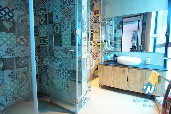 A modern house to rent in Tay Ho with charming and unique design