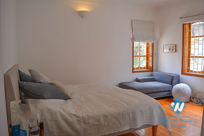 Spacious garden house with swimming pool for rent in Xom Chua area, Tay Ho, Hanoi