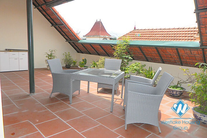 Spacious garden house with swimming pool for rent in Xom Chua area, Tay Ho, Hanoi