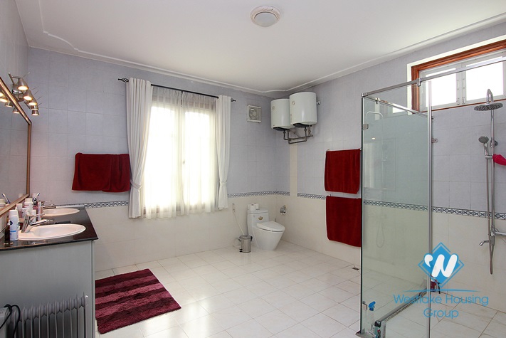 Beautiful house with big swimming pool for rent in Tay Ho District, Ha Noi