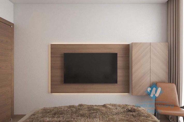 4 bedrooms apartment in Vinhome Metropolis for rent.