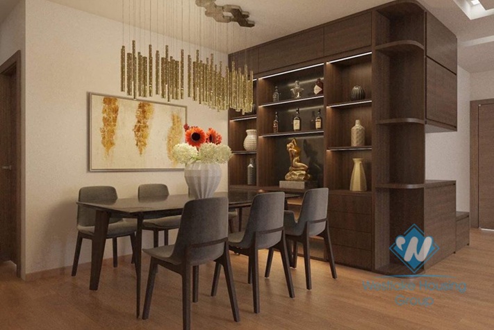 4 bedrooms apartment in Vinhome Metropolis for rent.