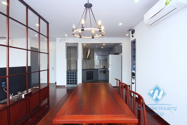 Stunning penthouse apartment for rent in Tay Ho with beautiful lake view balcony