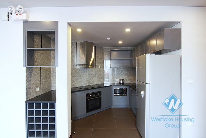 Stunning penthouse apartment for rent in Tay Ho with beautiful lake view balcony