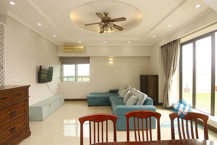 Penhouse with lakeview in Ba Dinh district for rent.