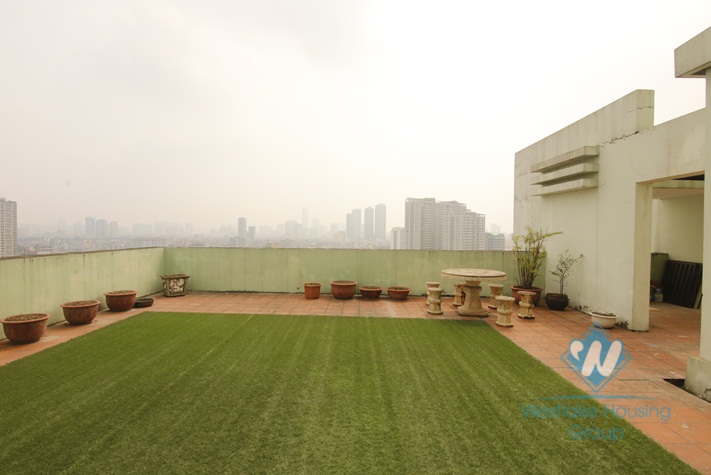 Penhouse with lakeview in Ba Dinh district for rent.