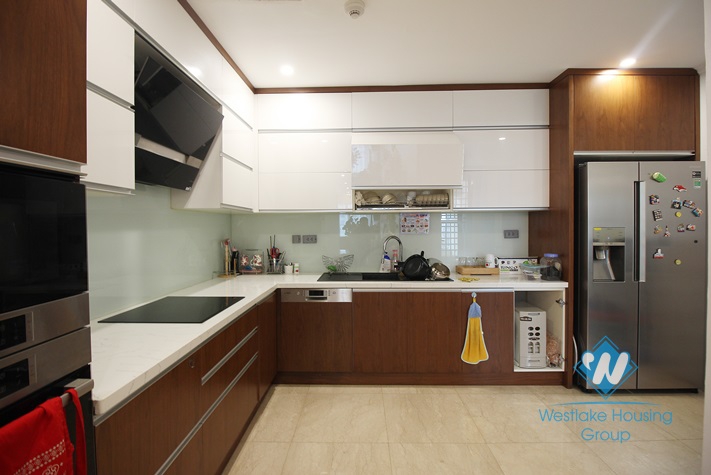 Spacious 4 bedrooms apartment for rent in L-building, Ciputra, Hanoi