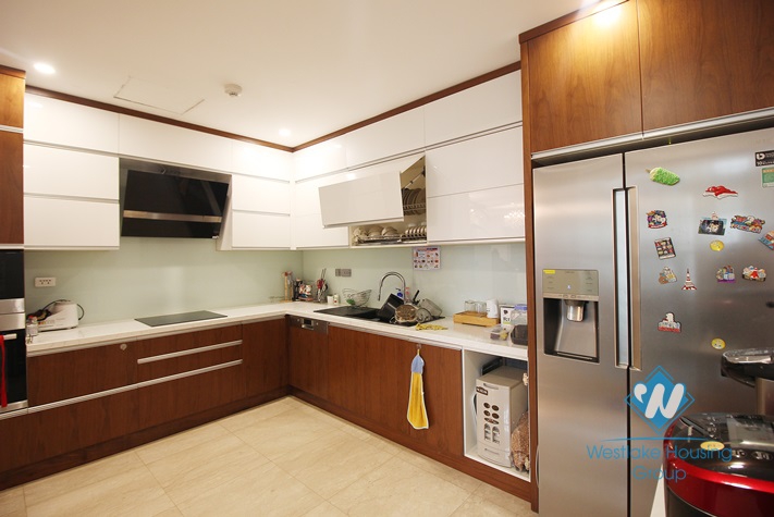 Spacious 4 bedrooms apartment for rent in L-building, Ciputra, Hanoi