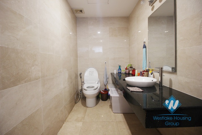 Spacious 4 bedrooms apartment for rent in L-building, Ciputra, Hanoi