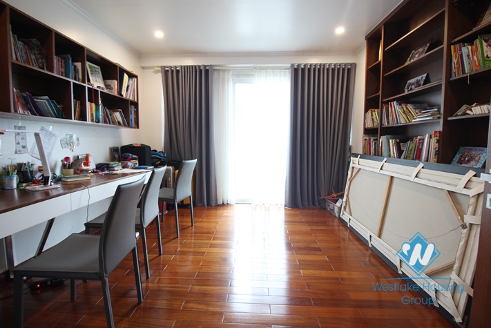 Spacious 4 bedrooms apartment for rent in L-building, Ciputra, Hanoi