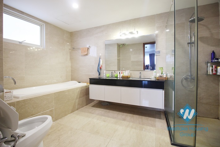 Spacious 4 bedrooms apartment for rent in L-building, Ciputra, Hanoi