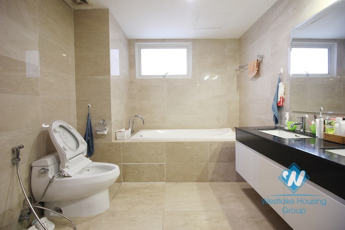 Spacious 4 bedrooms apartment for rent in L-building, Ciputra, Hanoi
