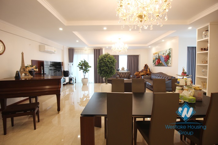 Spacious 4 bedrooms apartment for rent in L-building, Ciputra, Hanoi