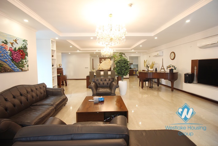 Spacious 4 bedrooms apartment for rent in L-building, Ciputra, Hanoi