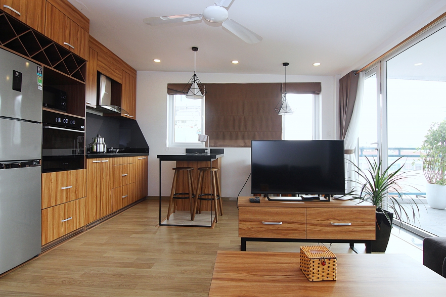 Top floor super modern apartment for rent on Dang Thai Mai, Tay Ho