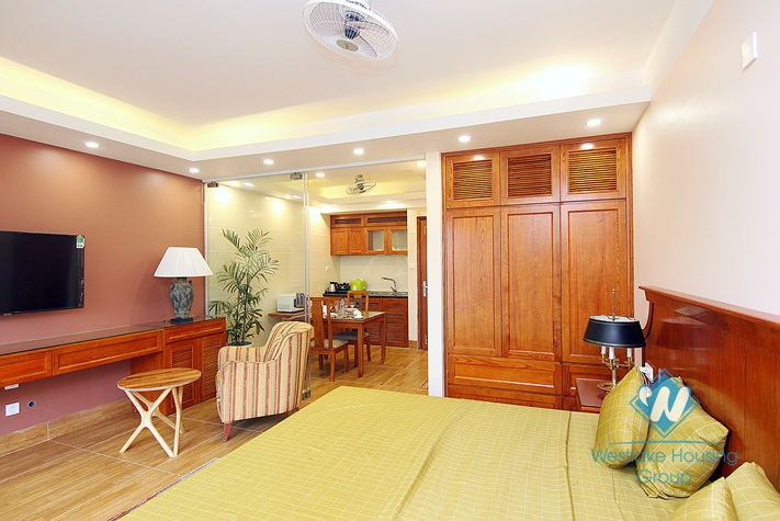 A brand new studio with balcony for rent in Au co, Tay Ho 