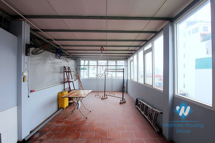 Three bedrooms house with terrace for rent in Au Co st, Tay Ho area.