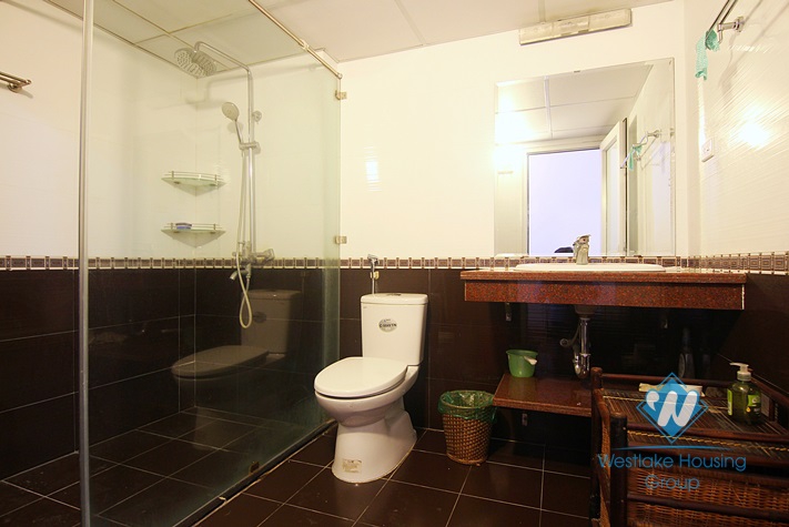 Three bedrooms house with terrace for rent in Au Co st, Tay Ho area.
